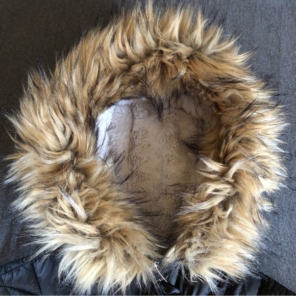 Bebe Sport - Hooded Anorak Parka Puffer Jacket w/Removable Faux Fur Trim - Picture 4 of 16